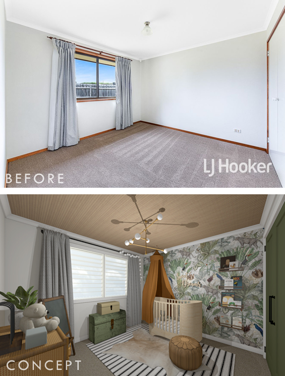 Virtual Room Design Before and After