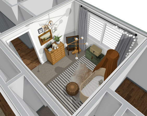 Boy's Bedroom Virtual Concept