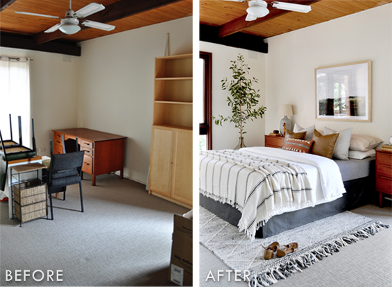 Bedroom Makeover Before and After