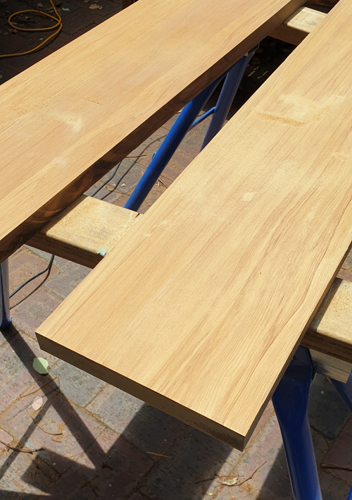 Shelves After Sanding